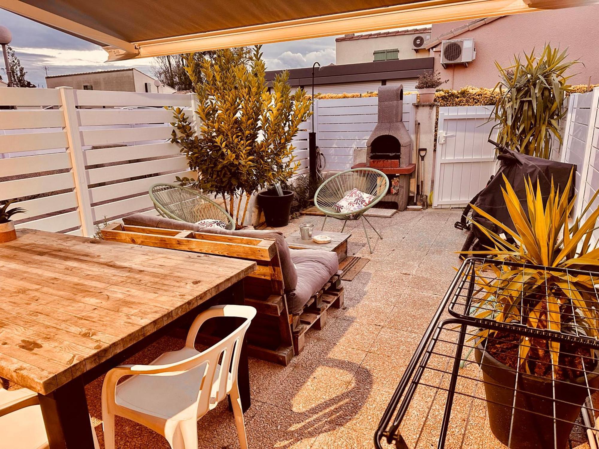 Residence Le Sunset Marseillan-Plage, Entre Mer Et Lagune De Thau, Etape Velo, Famille, Couple, Vrp, Toutou Admis, Jardin, Parking Prive Gratuit, Velos, Clim, Wifi Fibre Gratuite, Commodites, Plage Et Piste Cyclable A Proximite, 6 Couchages Nous Cont エクステリア 写真