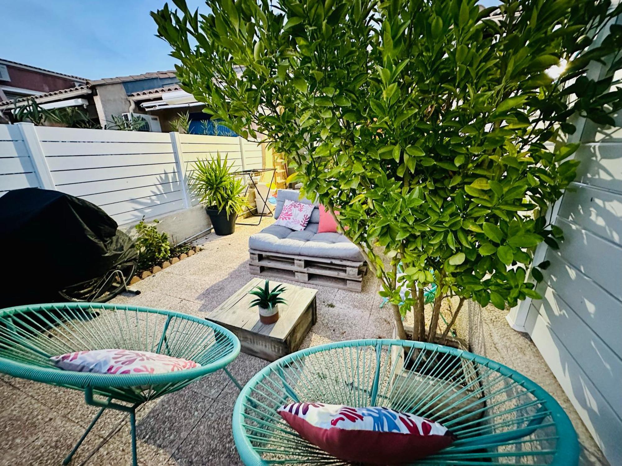 Residence Le Sunset Marseillan-Plage, Entre Mer Et Lagune De Thau, Etape Velo, Famille, Couple, Vrp, Toutou Admis, Jardin, Parking Prive Gratuit, Velos, Clim, Wifi Fibre Gratuite, Commodites, Plage Et Piste Cyclable A Proximite, 6 Couchages Nous Cont エクステリア 写真